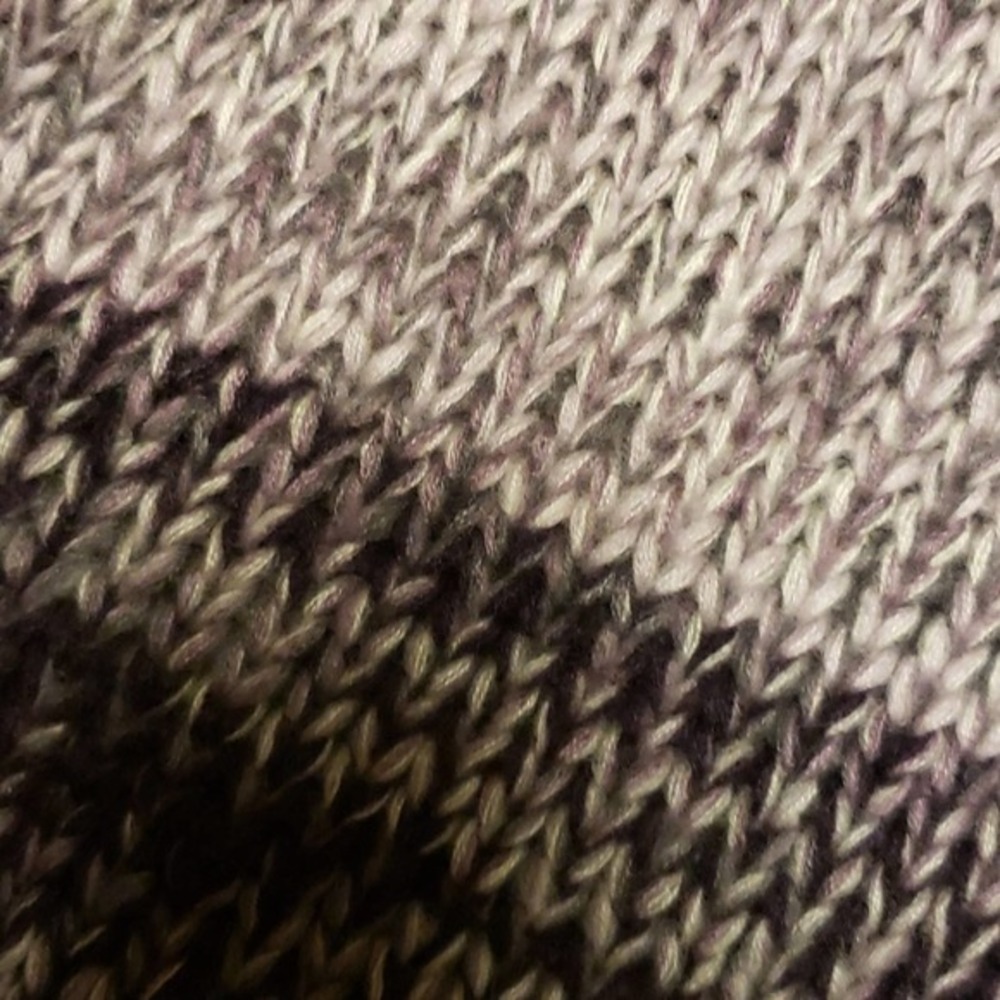 NWT Cupio chunky fuzzy purple sweater L